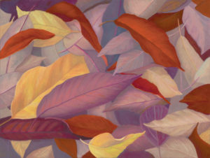 Autumn Leaves, Egg Tempera, 9x12 © Nelia Harper
